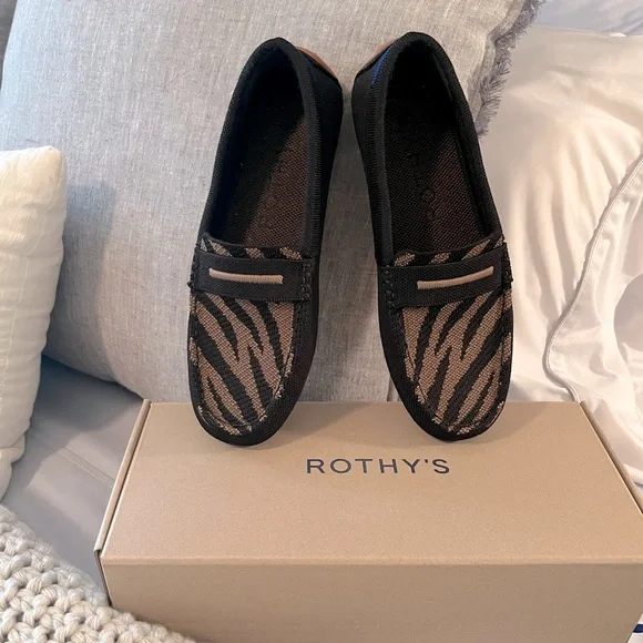 Rothy’s The Driver in Dark Zebra - Picture 2 of 5